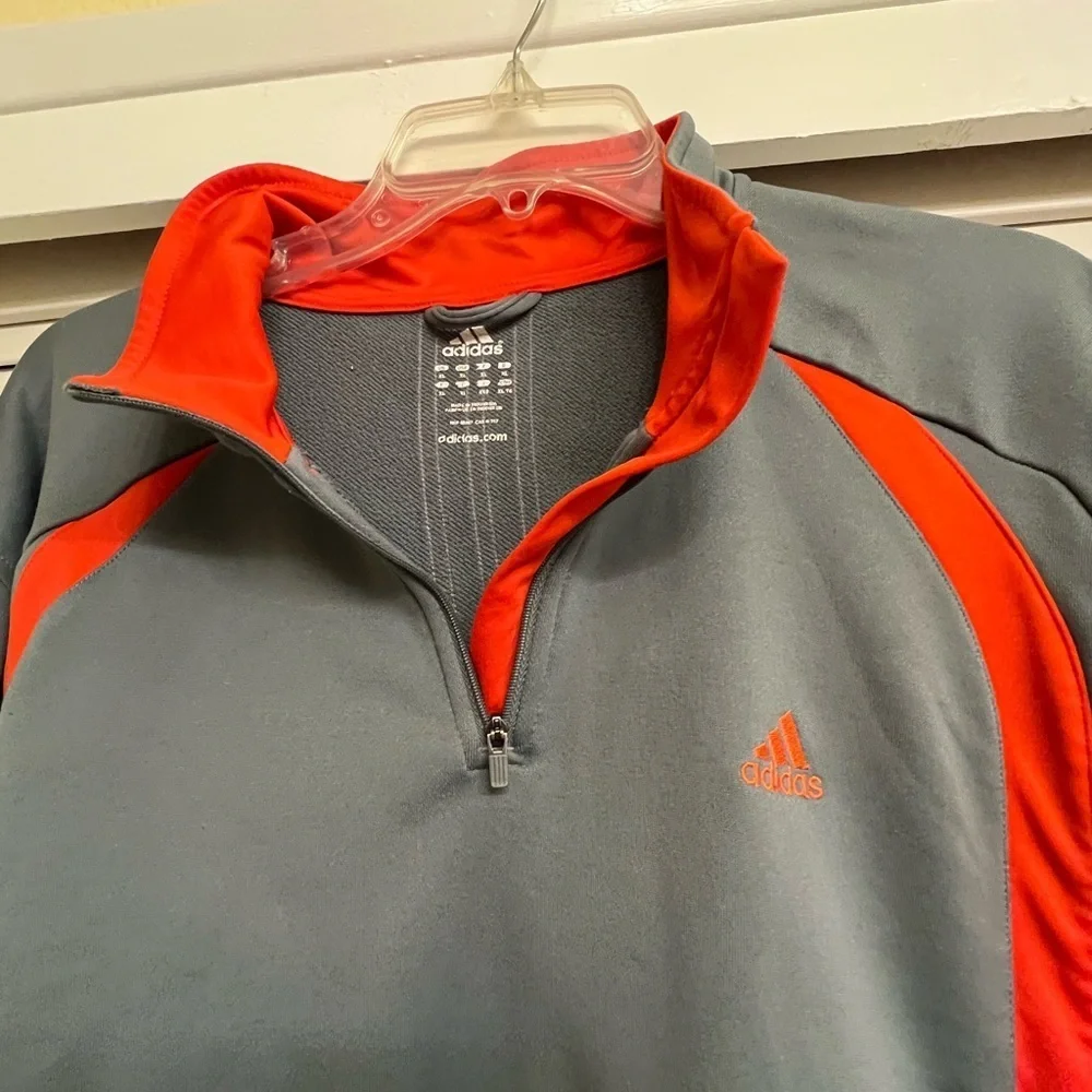 Mens Adidas Half Zip Sweatshirt Dry fit
